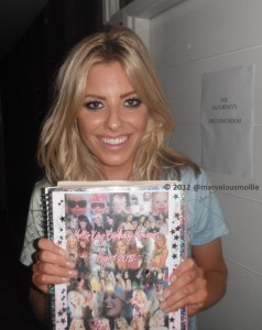 Mollie with Birthday Book 2012